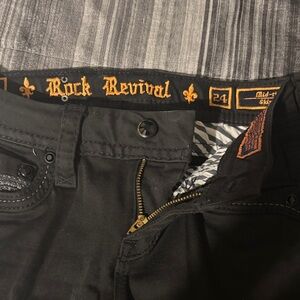Rock Revival Midnight Black Skinny Jeans